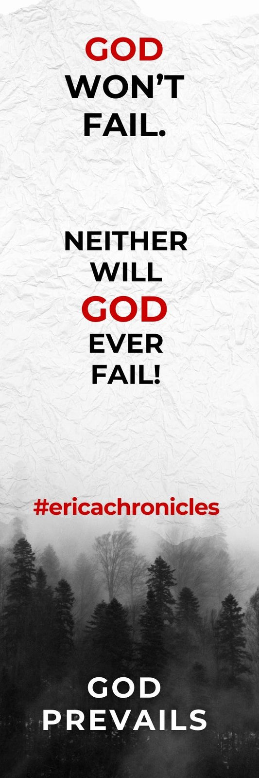 GOD Won't Fail