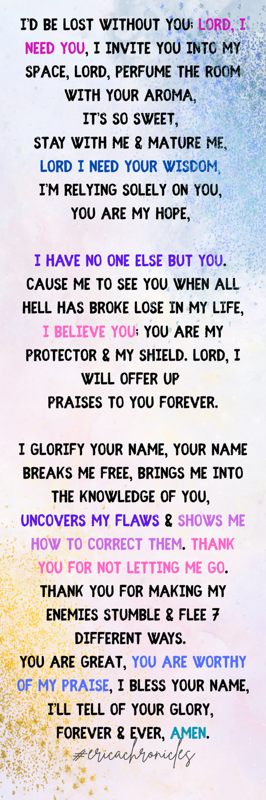 I'm Rescued, Saved & Delivered.