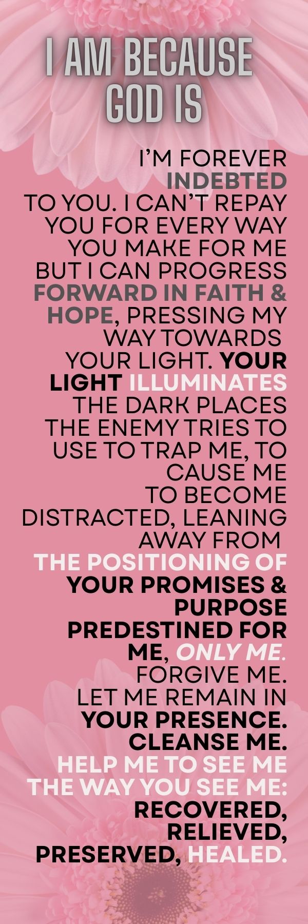 I Am Because He Is [Design 1]