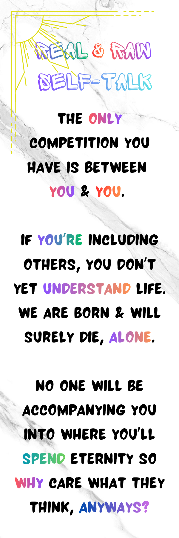 Real & Raw Concepts: Self Talk