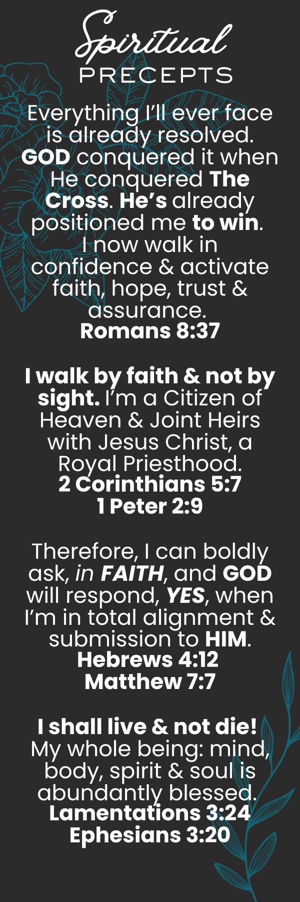 Spiritual Precepts [Design 2]