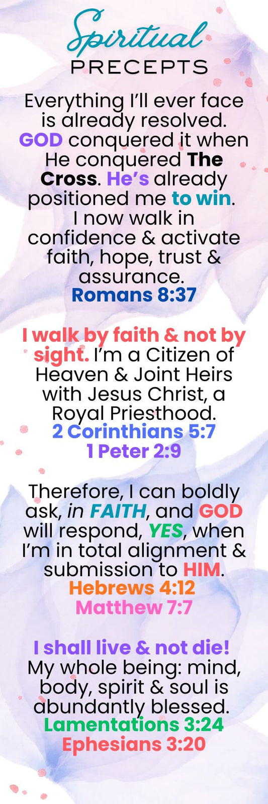 Spiritual Precepts [Design 1]