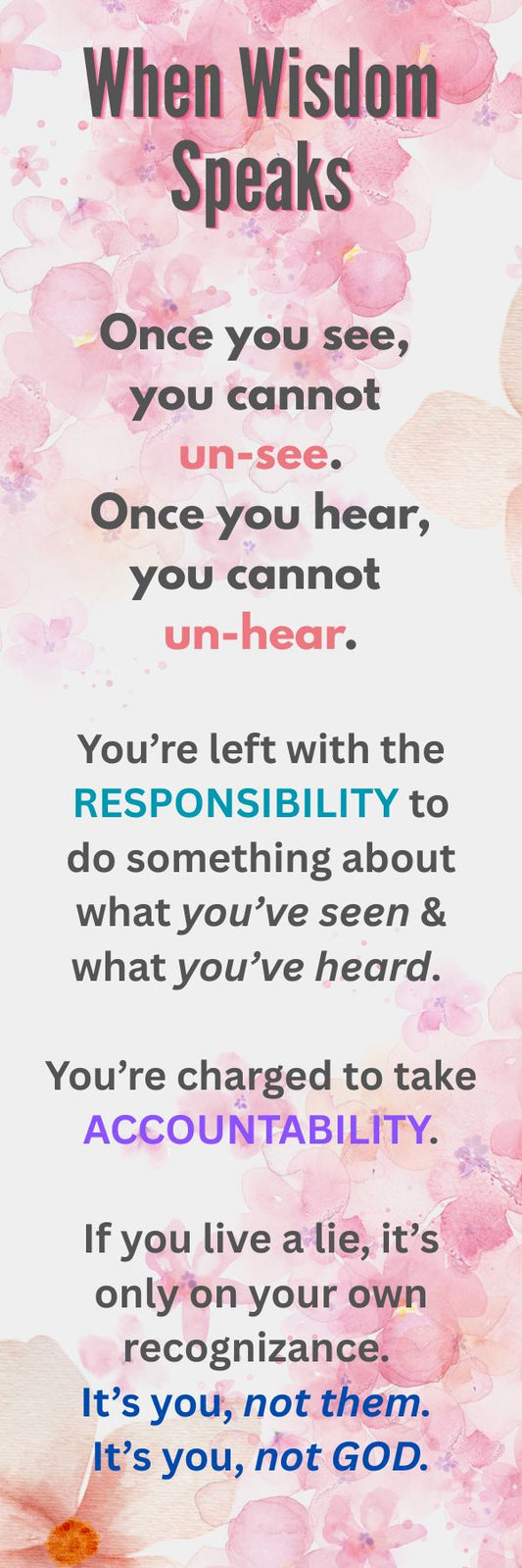 When Wisdom Speaks [Design 1]