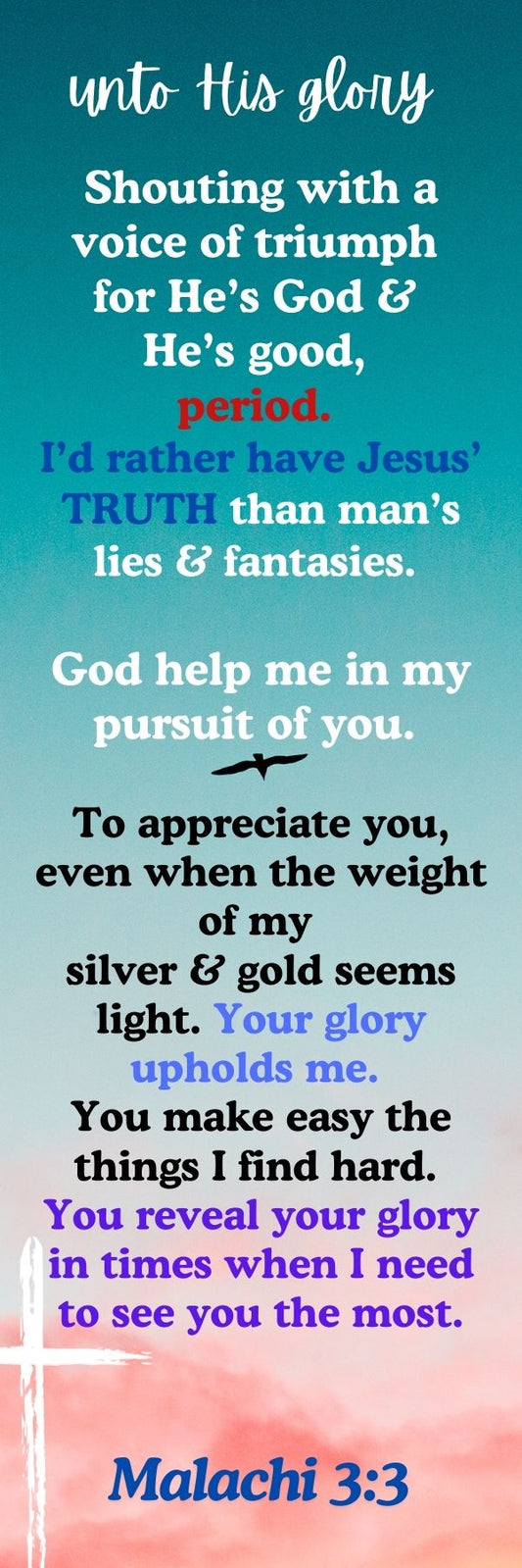Unto His Glory