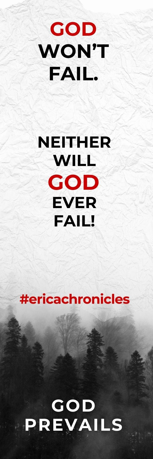 GOD Won't Fail