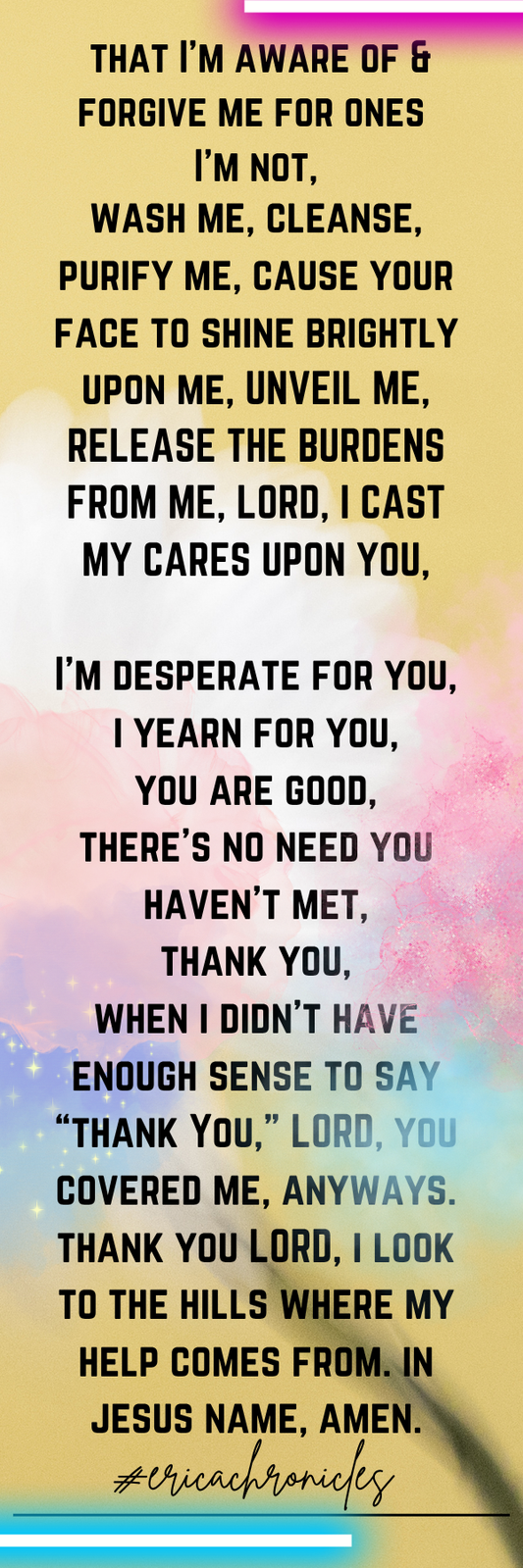 A Prayer for Forgiveness